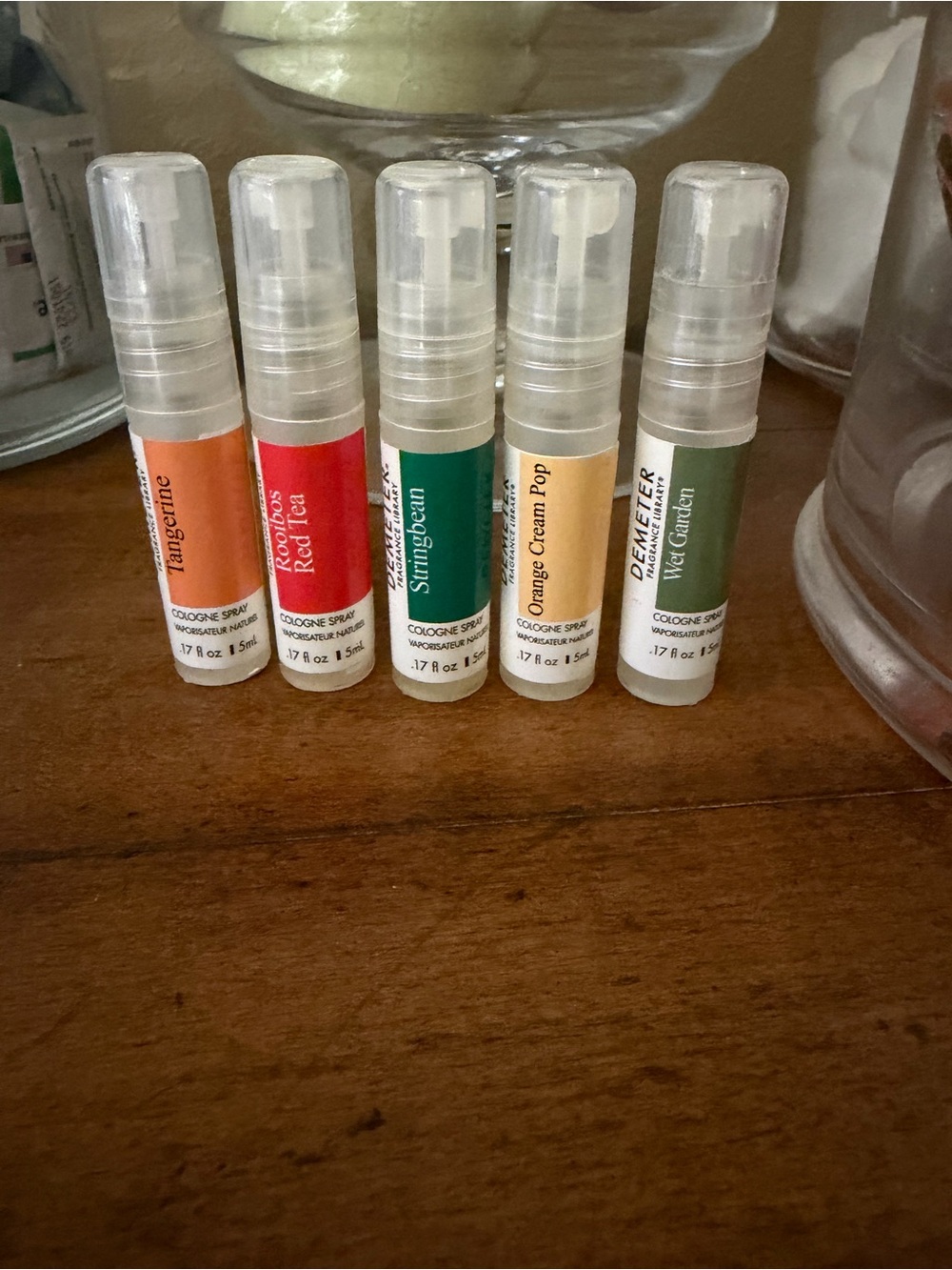 Demeter Fragrance Library - 5 sample spray vials .17oz each (full)